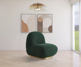 Liam Contemporary Accent Chair with Gold Metal Base - Stylish Comfort for Any Room Decor