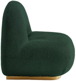 Liam Contemporary Accent Chair with Gold Metal Base - Stylish Comfort for Any Room Decor