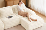 LAURENT 82" Loveseat with 1 Ottoman