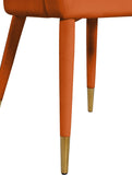 Destiny Contemporary Dining Chair with Rounded Back and Gold-Tipped Legs for Elegant Dining Experience
