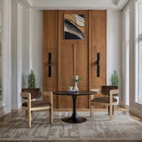 Sacha - Velvet Dining Chair With Natural Base (Set of 2)