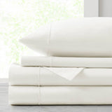 4 Piece 500TC Egyptian Cotton Sateen Weave Sheet Set, White