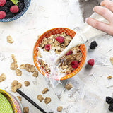 Kook Geometric Ceramic Cereal Bowls, Set of 6
