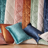 Crushed Velvet 4-Piece Comforter or Duvet Cover Set, Blue