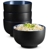 Kook Ceramic Ramen Noodle Bowls, 34 oz, Set of 4
