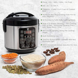 8-Cup Digital Rice Cooker with 10 Presets