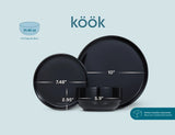 Kook 12-Piece Ceramic Dinnerware Set for 4