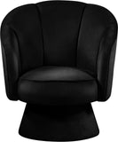 Swanson Velvet Accent Chair - Luxurious Swivel Design with Deep Tufted Back for Contemporary Style