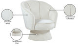 Swanson Velvet Accent Chair - Luxurious Swivel Design with Deep Tufted Back for Contemporary Style