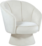 Swanson Velvet Accent Chair - Luxurious Swivel Design with Deep Tufted Back for Contemporary Style
