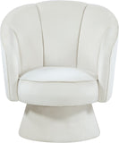 Swanson Velvet Accent Chair - Luxurious Swivel Design with Deep Tufted Back for Contemporary Style
