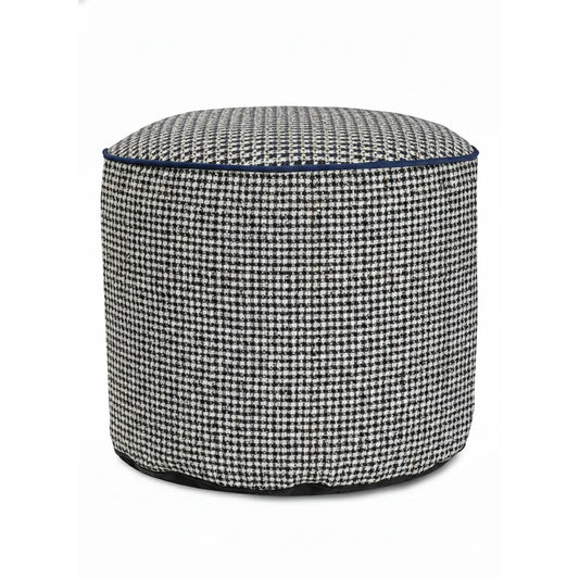 Furley Navy Tall Pouf