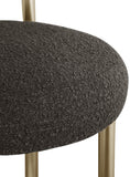 Bordeaux Contemporary Stool Set of 2 - Stylish Iron Frame with Luxurious Boucle Upholstery