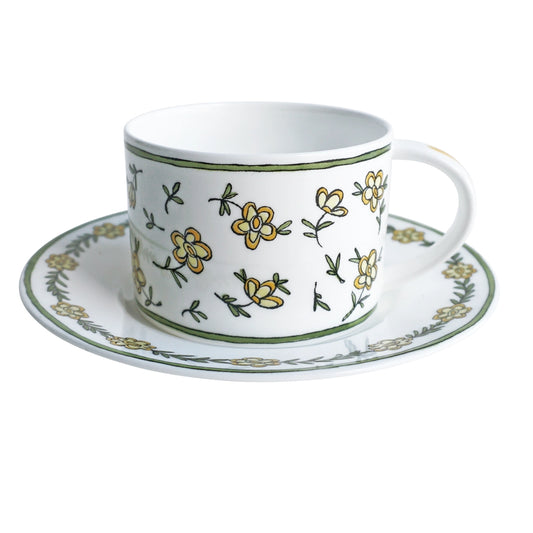Daisy Chain Fine Bone China Cup & Saucer Set