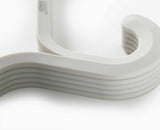 Orderly™ Set of 5 Anti-tangle Ecru Clothes Hangers