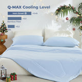 Modern Wave Quilting Reversible All Season Comforter, Blue