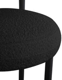 Bordeaux Contemporary Stool Set of 2 - Stylish Iron Frame with Luxurious Boucle Upholstery