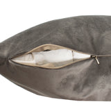 20 x 20 Pillow Bella Pewter - Down Alternative Insert