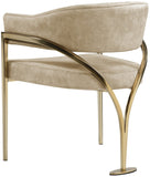 Madelyn Contemporary Velvet Dining Chairs - Luxurious Comfort with Brushed Brass Finish - Set of 2