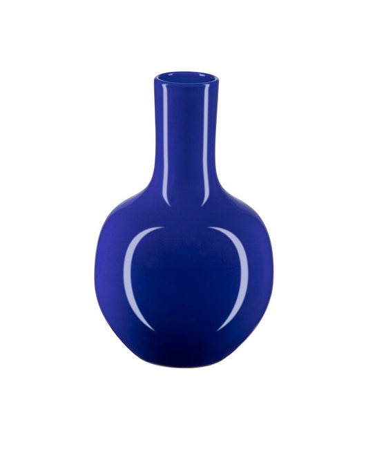 Ocean Blue Long Neck Vase