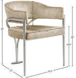 Madelyn Contemporary Velvet Dining Chairs - Luxurious Comfort with Brushed Brass Finish - Set of 2