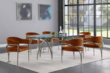 Madelyn Contemporary Velvet Dining Chairs - Luxurious Comfort with Brushed Brass Finish - Set of 2