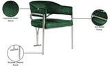 Madelyn Contemporary Velvet Dining Chairs - Luxurious Comfort with Brushed Brass Finish - Set of 2