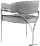 Madelyn Contemporary Velvet Dining Chairs - Luxurious Comfort with Brushed Brass Finish - Set of 2