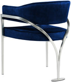 Madelyn Contemporary Velvet Dining Chairs - Luxurious Comfort with Brushed Brass Finish - Set of 2