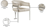Madelyn Contemporary Velvet Dining Chairs - Luxurious Comfort with Brushed Brass Finish - Set of 2