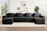 MARTHA 153" 4-Seater Sofa with 2 Ottomans