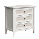 Wholesale 3 Drawer Dresser, Cane Nightstand with Rattan Drawers