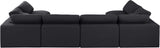 Comfy - 6 Piece Linen Modular Armless Sectional
