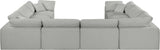 Comfy - 8 Piece Linen Modular Sectional