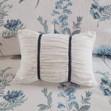 Watercolor Flora Comforter Set, Blue