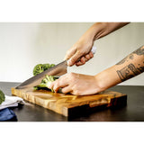 EcoCut 3 Piece Kitchen Knife Set With Blade Guards, Grey
