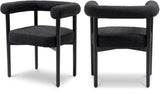 Hyatt Elegant Mid-Century Dining Chair with Solid Wood Frame for a Chic Dining Room Upgrade