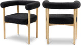 Hyatt Elegant Mid-Century Dining Chair with Solid Wood Frame for a Chic Dining Room Upgrade