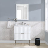 Modernist - Bathroom Vanity With Chrome Legs
