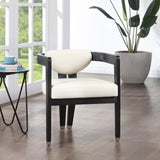 Carlyle Contemporary Dining Chair - Elegant Faux Leather Upholstery with Solid Wood Frame Design
