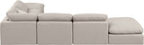 Indulge - Linen 6 Piece Modular Armless Sectional