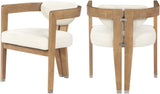 Carlyle Contemporary Dining Chair - Elegant Faux Leather Upholstery with Solid Wood Frame Design