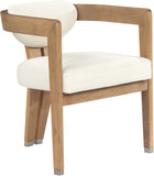 Carlyle Contemporary Dining Chair - Elegant Faux Leather Upholstery with Solid Wood Frame Design
