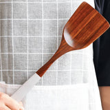 7Pcs Natural Teak Wooden Kitchen Utensil Set