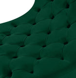 Crescent Modern Accent Chair with Soft Velvet Upholstery and Chic Acrylic Legs for Stylish Spaces