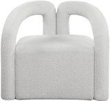 Otto Contemporary Accent Chair with Curved Back, Stylish Design, and Comfortable Seating Experience