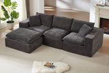 ZORVA 108" 4-Seater Sofa with 1 Ottoman