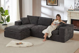 ZORVA 108" 4-Seater Sofa with 1 Ottoman