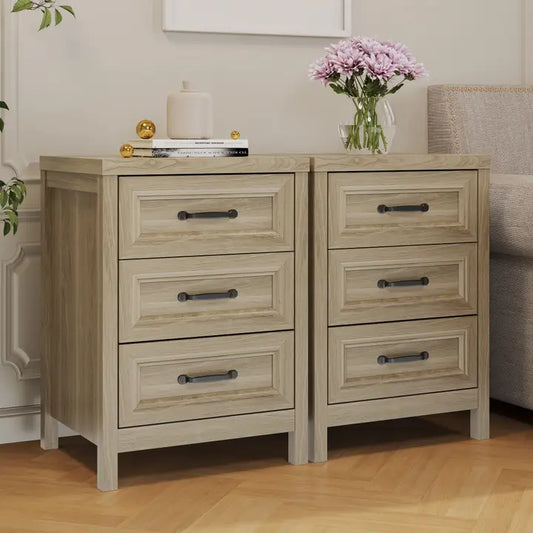 Wholesale 3 Drawer Dresser Modern Wood Dresser with Raised Panel