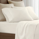 Premium Egyptian Cotton Sateen Sheet Set, Off-White